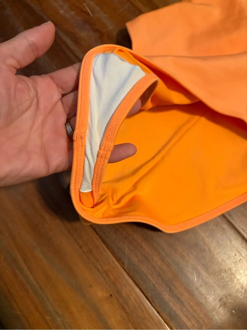 NWT Alo Yoga Orange Racerback One Piece Swimsuit Size Medium (975)